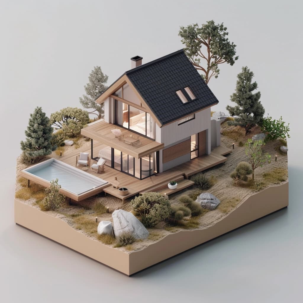 AI-generated render of a listing